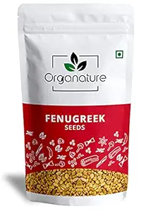 Organature Fresh/Natural Dried Fenugreek Seeds | Whole Methi Dana Seeds |